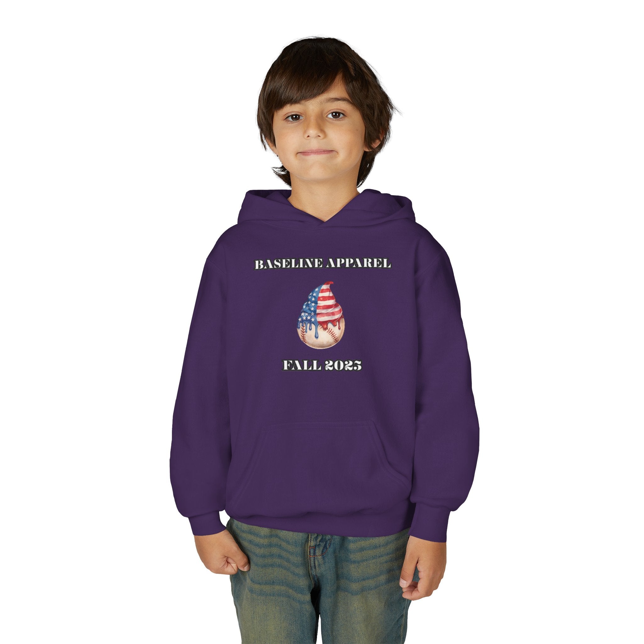 Ice Cream Baseball Youth Hoodie