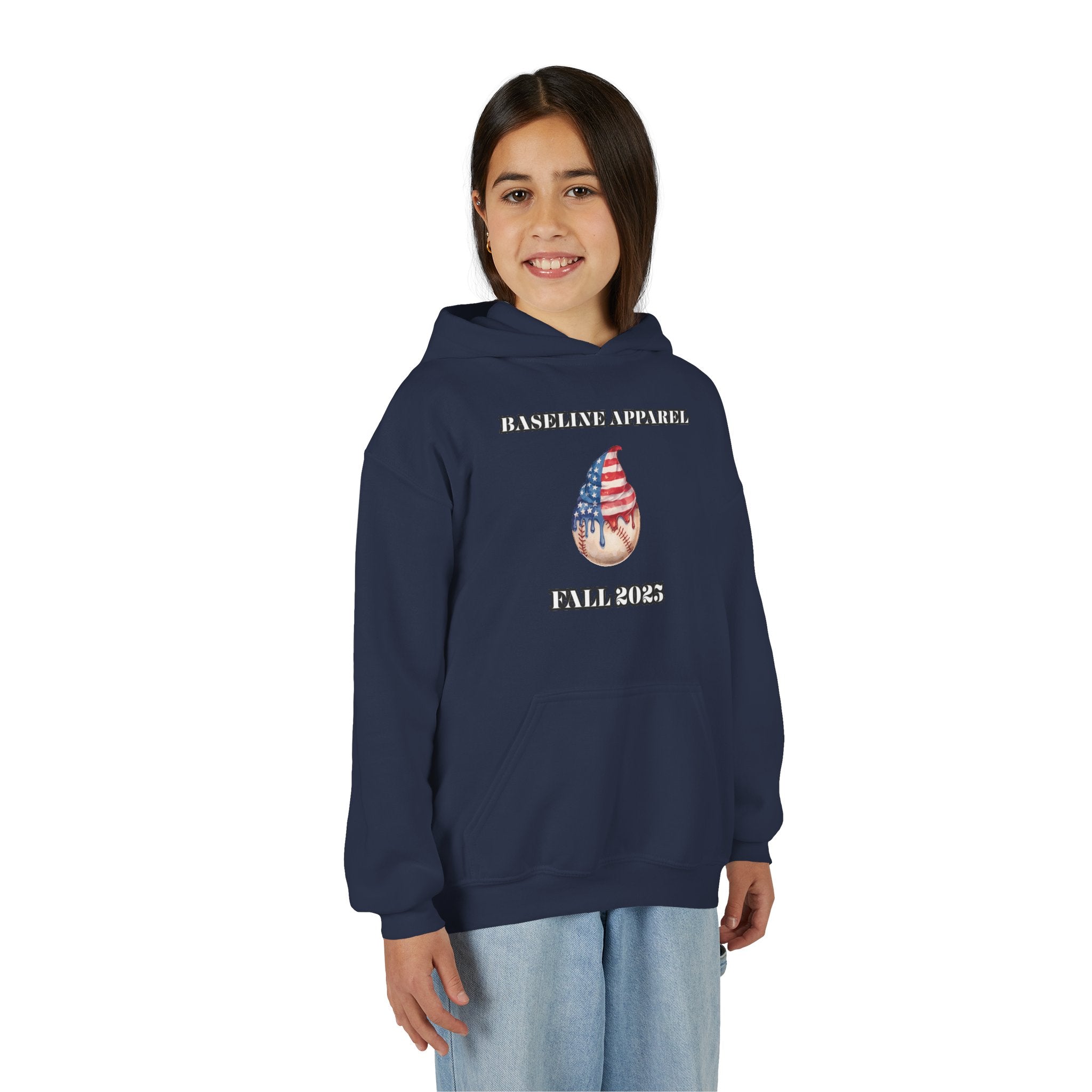 Ice Cream Baseball Youth Hoodie