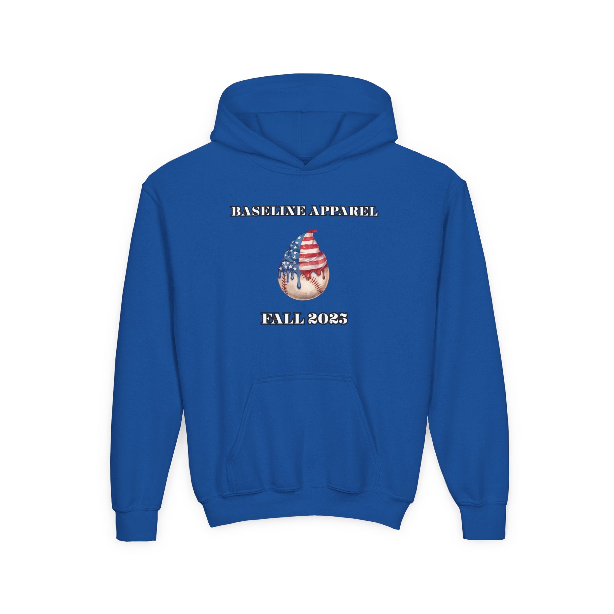 Ice Cream Baseball Youth Hoodie