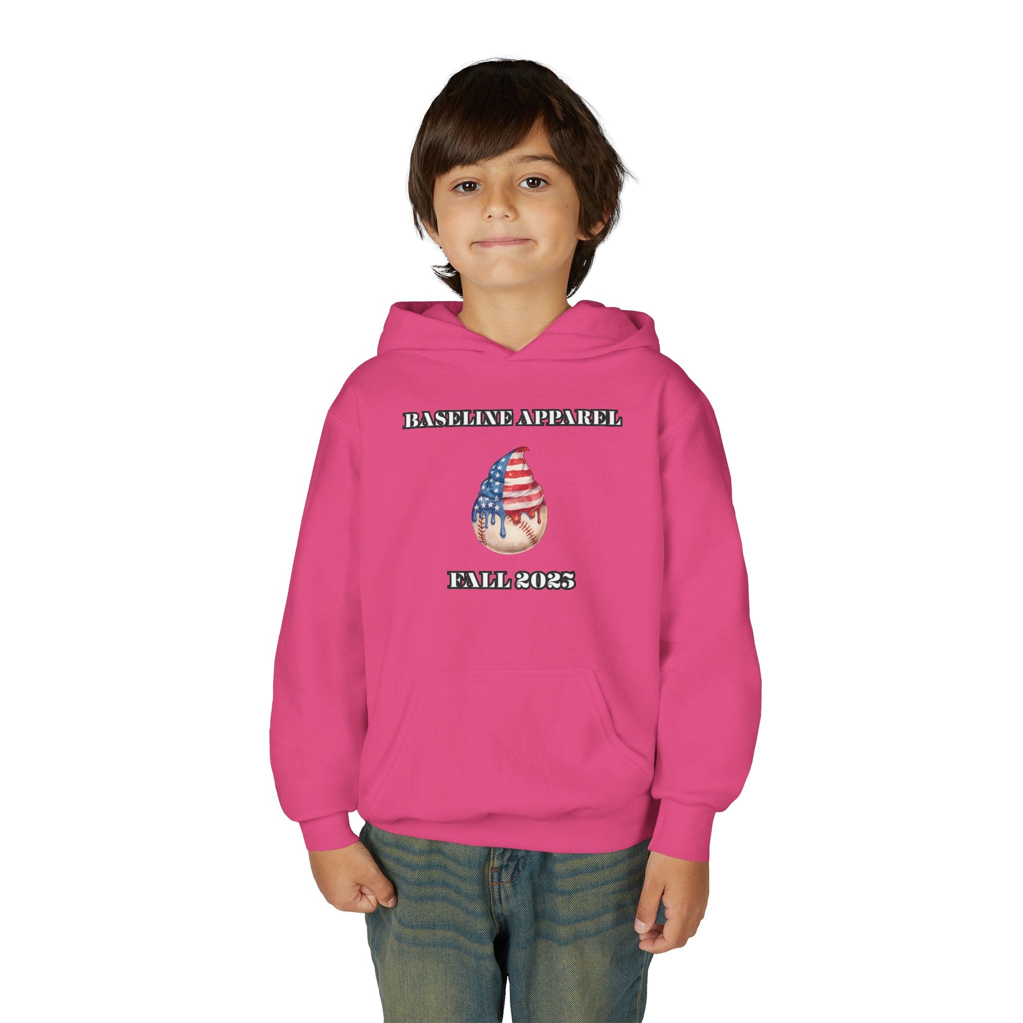 Ice Cream Baseball Youth Hoodie