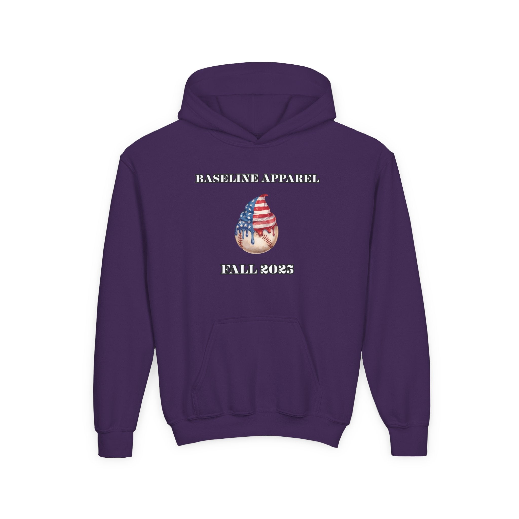 Ice Cream Baseball Youth Hoodie