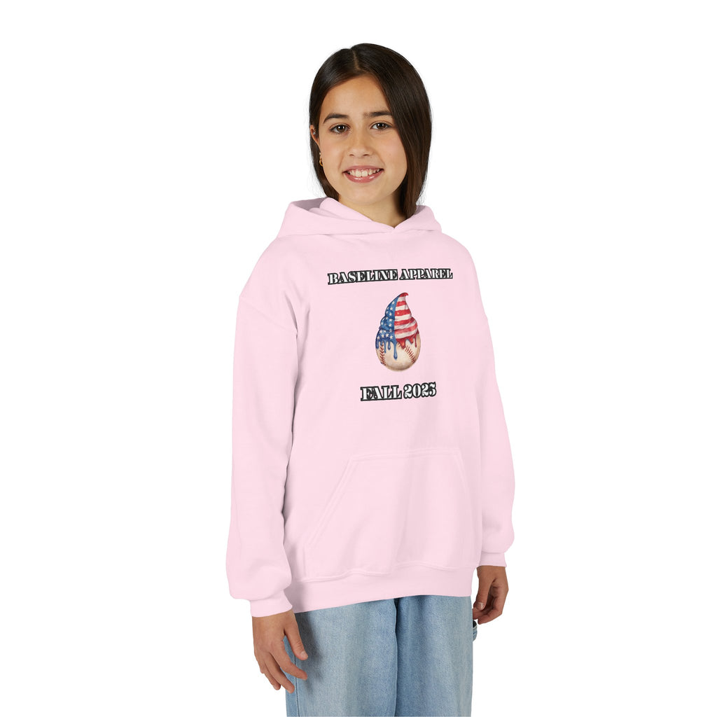 Ice Cream Baseball Youth Hoodie