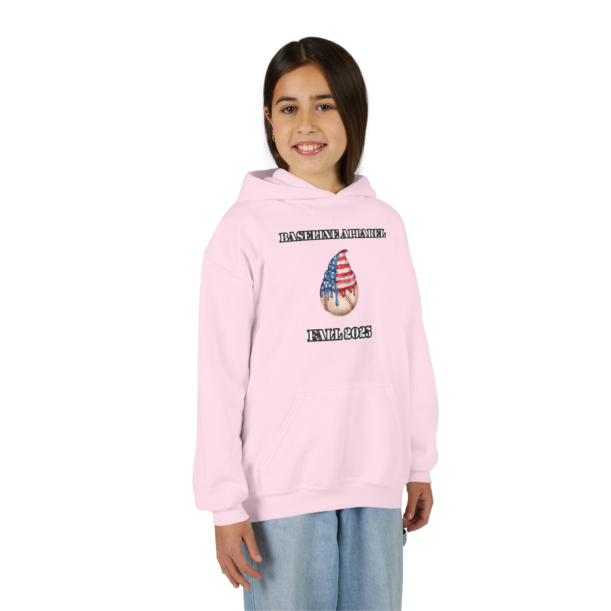 Ice Cream Baseball Youth Hoodie