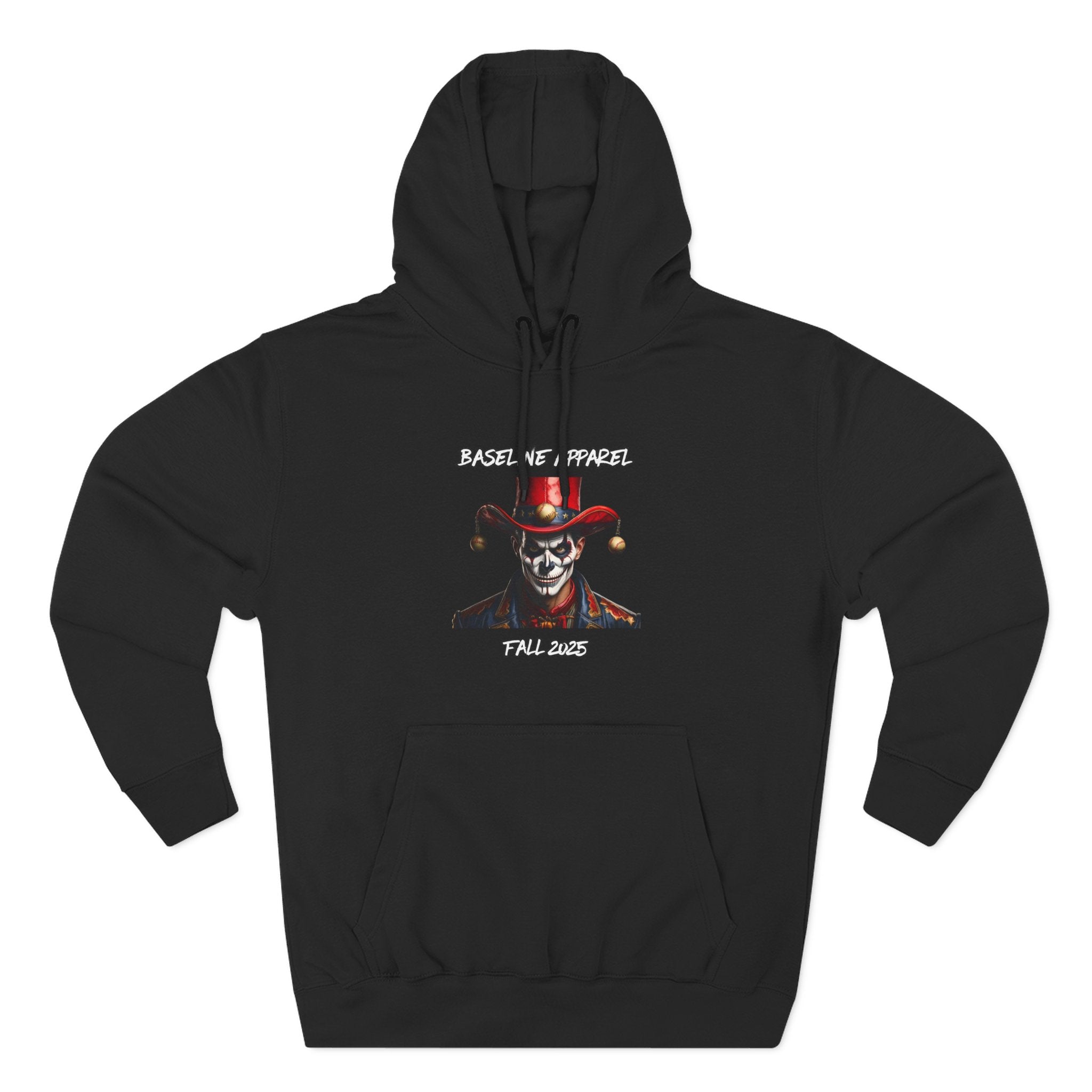 Joker Skull Adult Fleece Hoodie
