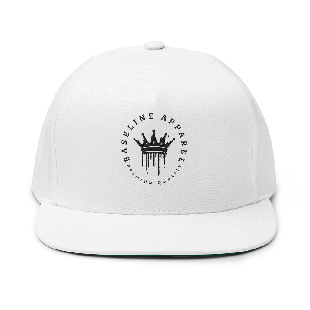 Stylish Flat Bill Cap, Trendy Snapback Hat, Embroidered Fashion Accessory, Perfect Gift for Him, Streetwear Essential