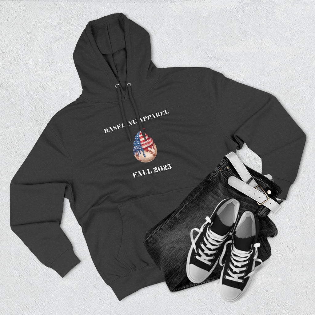 Ice Cream Baseball Adult Fleece Hoodie