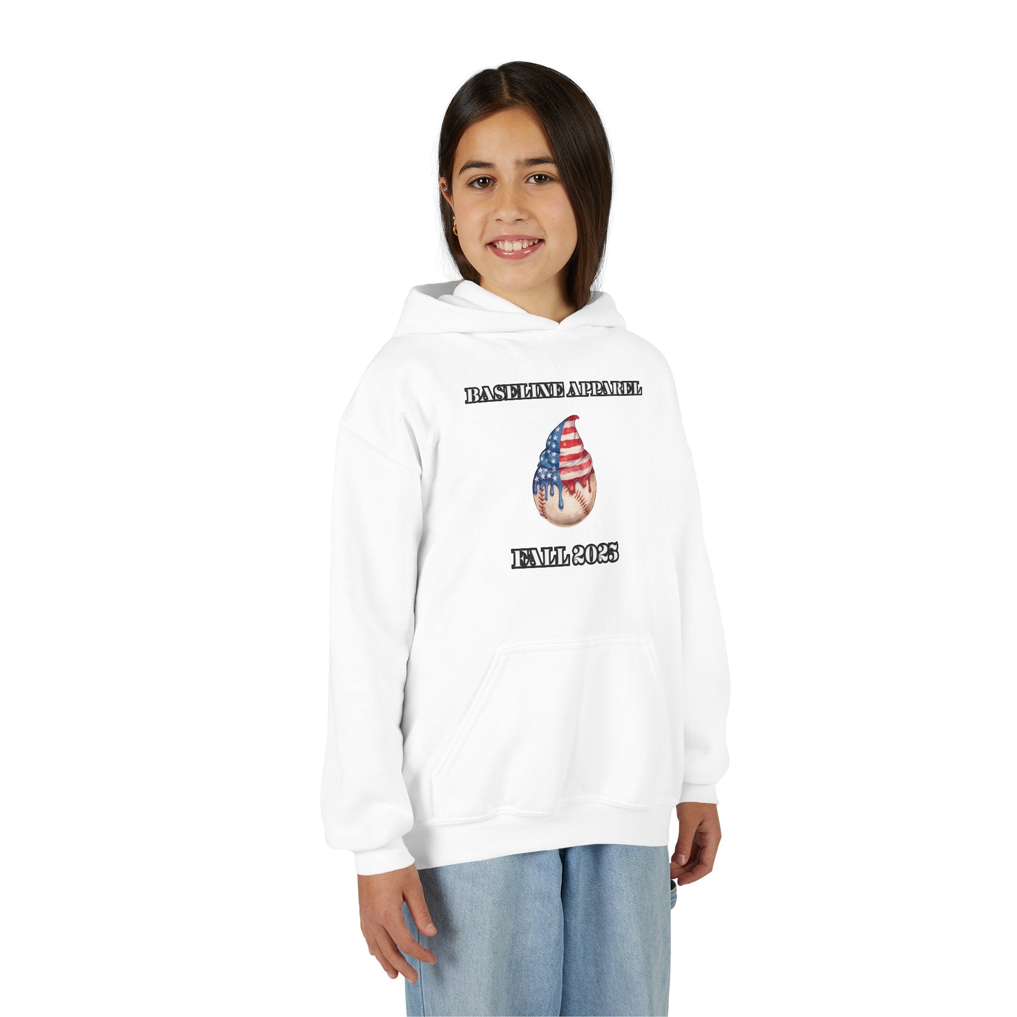 Ice Cream Baseball Youth Hoodie