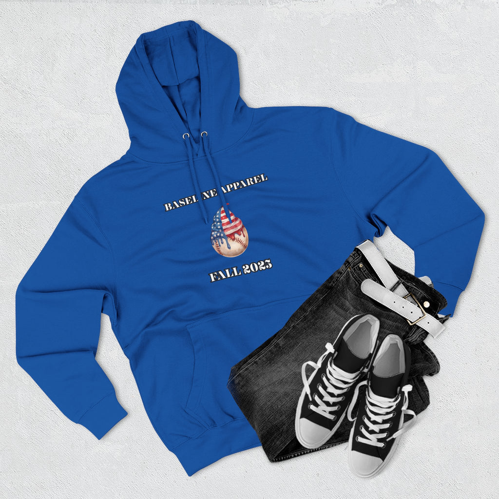 Ice Cream Baseball Adult Fleece Hoodie