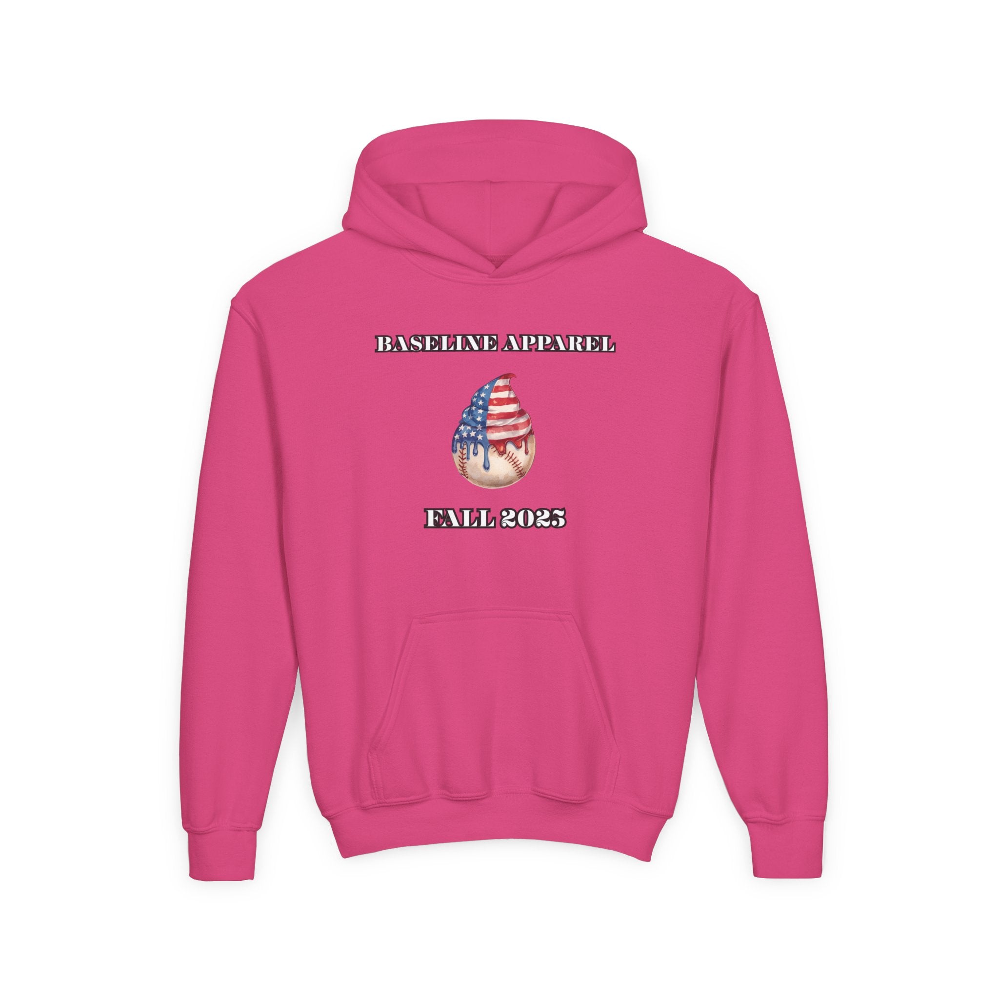Ice Cream Baseball Youth Hoodie