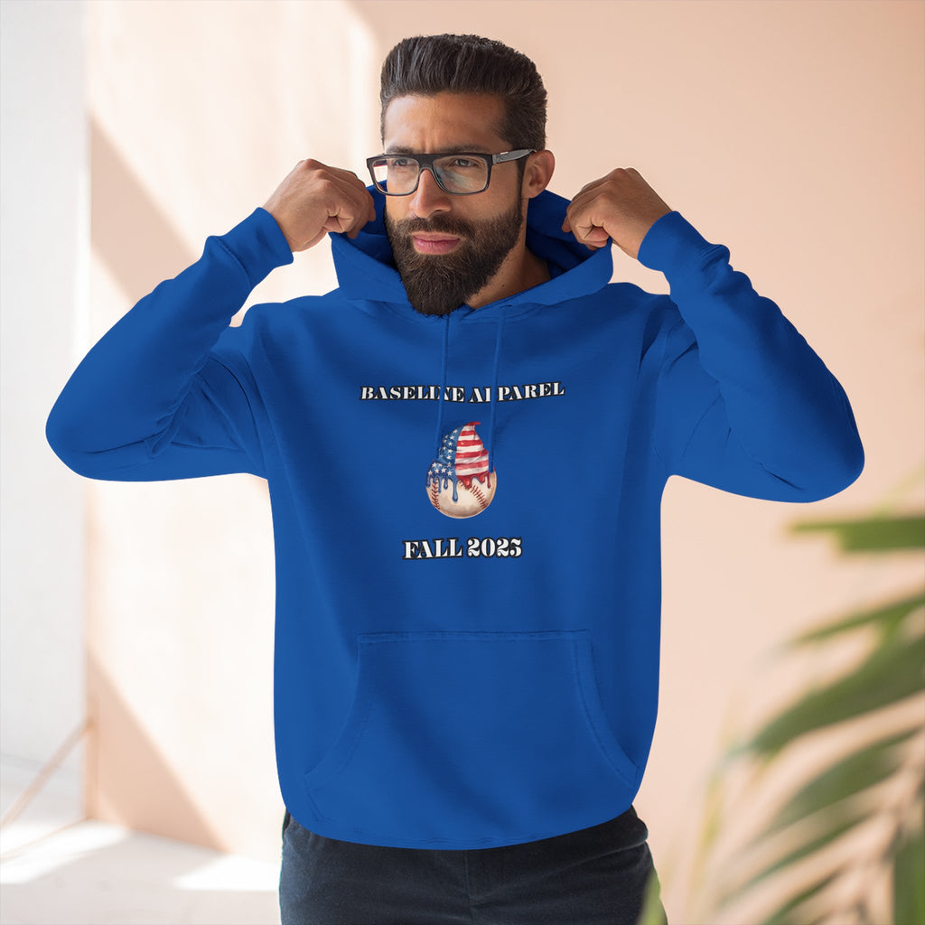 Ice Cream Baseball Adult Fleece Hoodie
