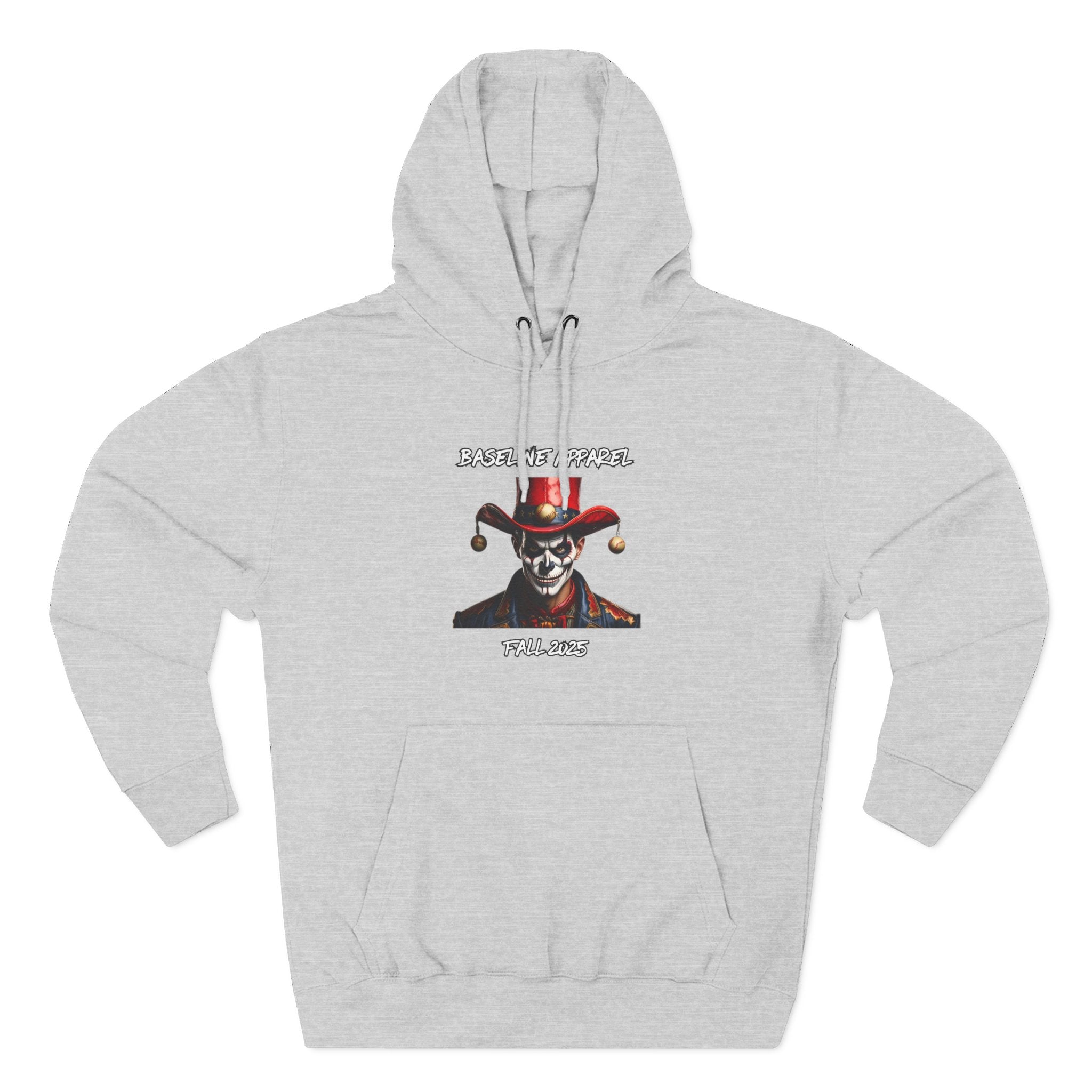 Joker Skull Adult Fleece Hoodie