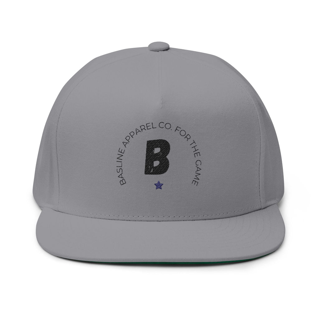 Flat Bill Cap (Embroidered) - Stylish Snapback Hat for Casual Outings, Perfect Gift for Friends, Streetwear, Sports, and Celebrations