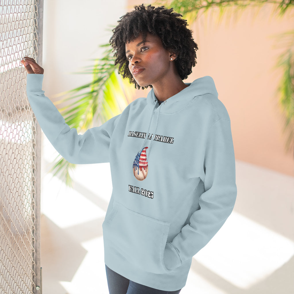 Ice Cream Baseball Adult Fleece Hoodie