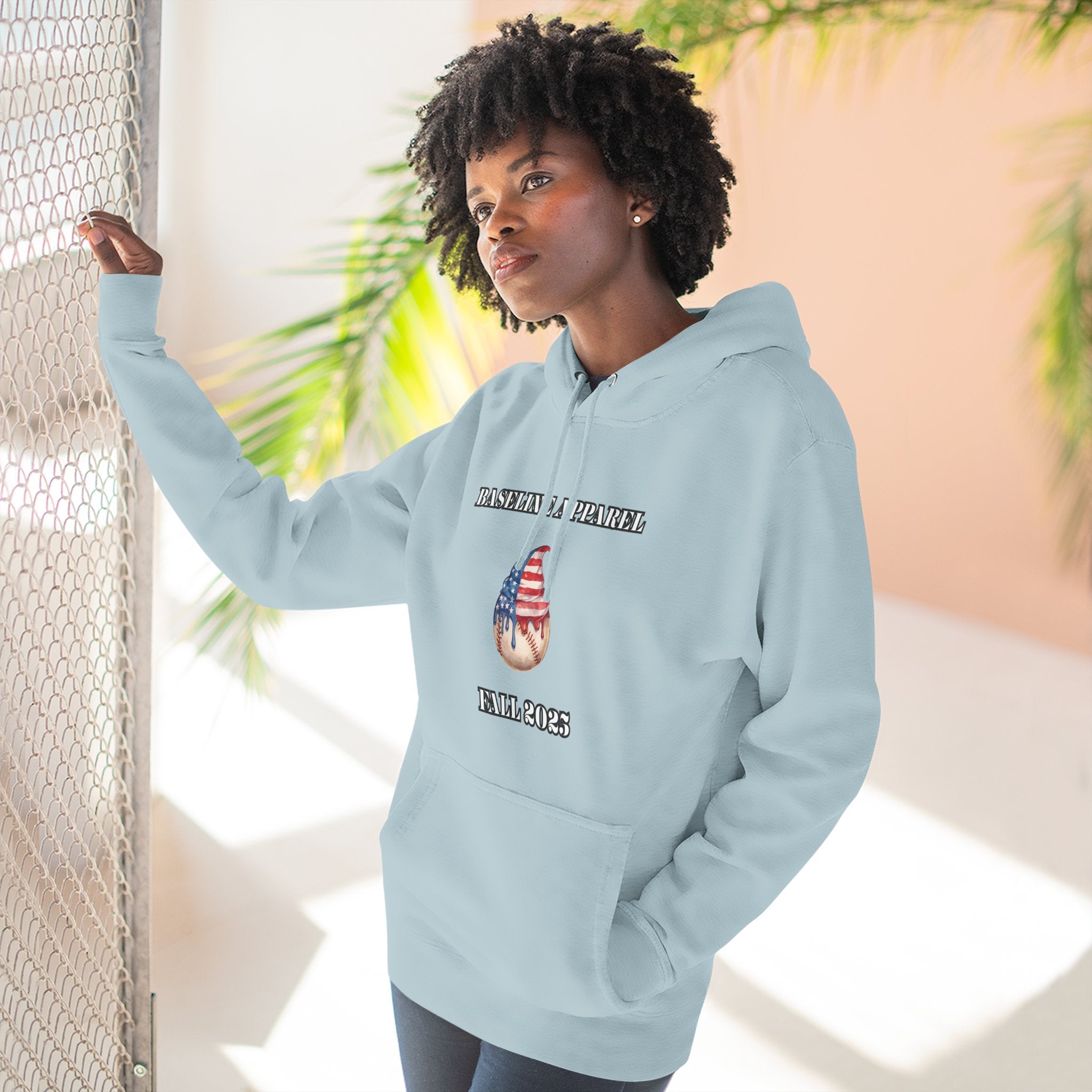 Ice Cream Baseball Adult Fleece Hoodie