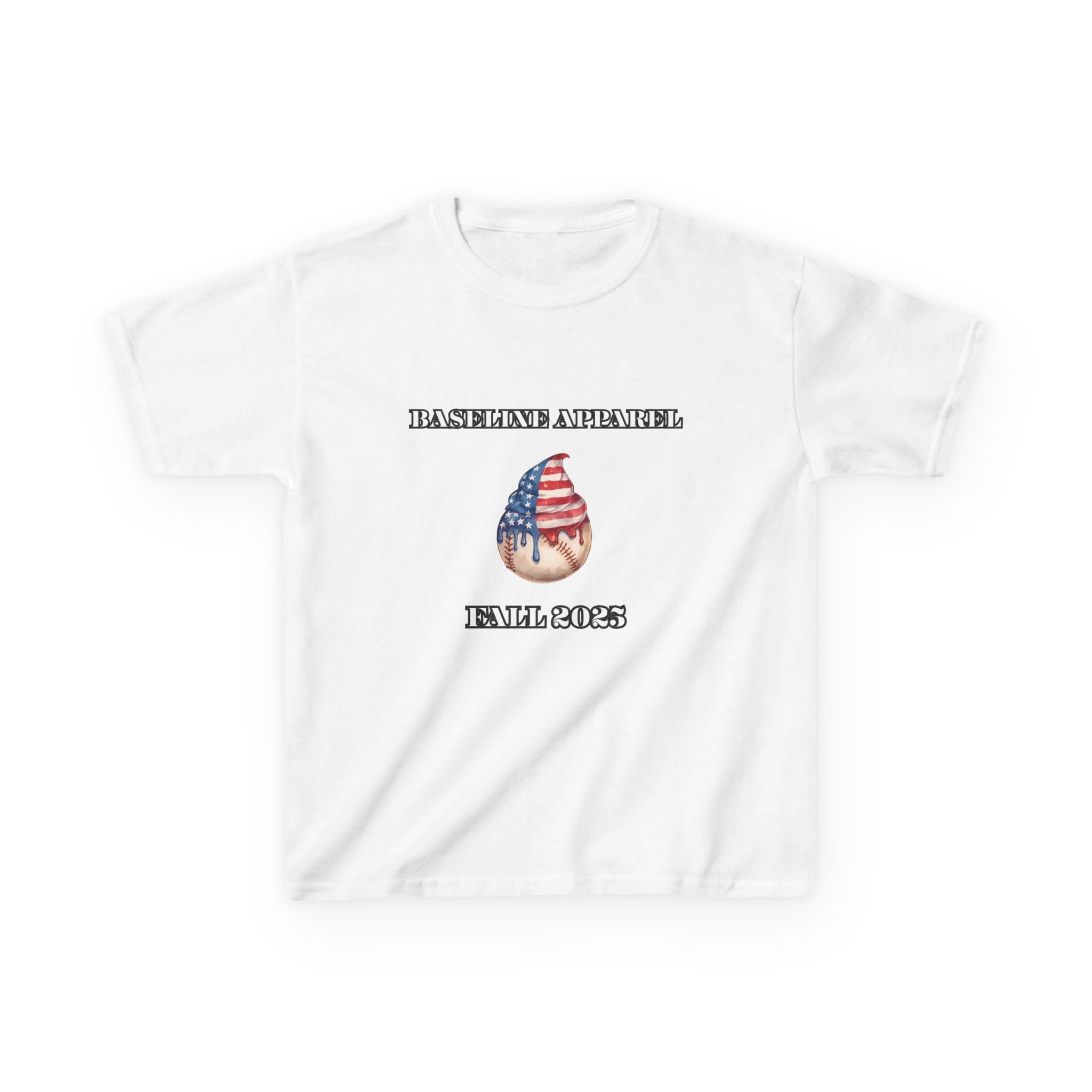 Ice Cream Baseball Baseline Apparel Youth Tee