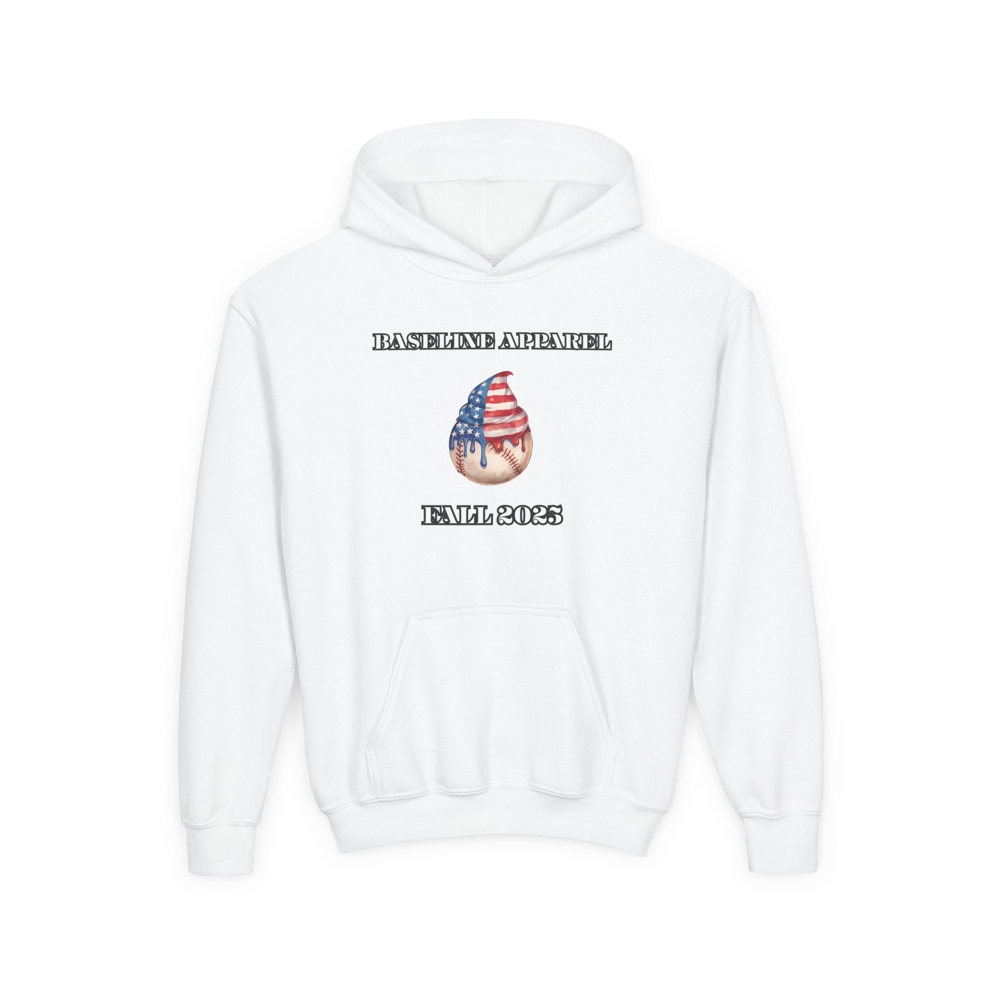Ice Cream Baseball Youth Hoodie
