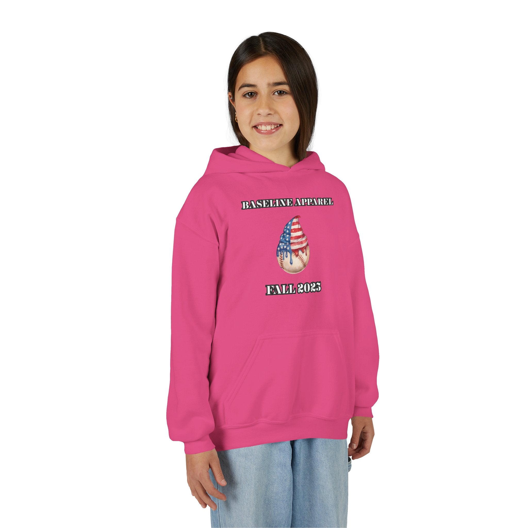 Ice Cream Baseball Youth Hoodie