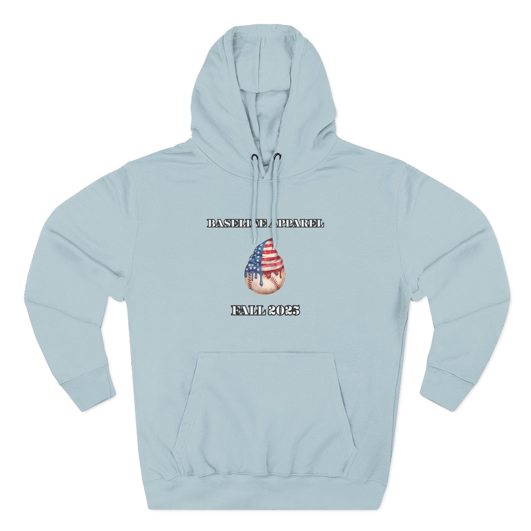 Ice Cream Baseball Adult Fleece Hoodie