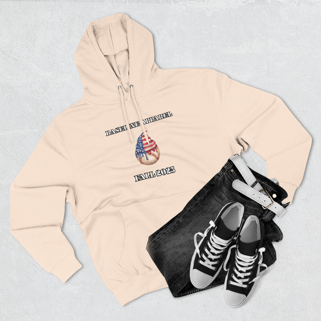 Ice Cream Baseball Adult Fleece Hoodie