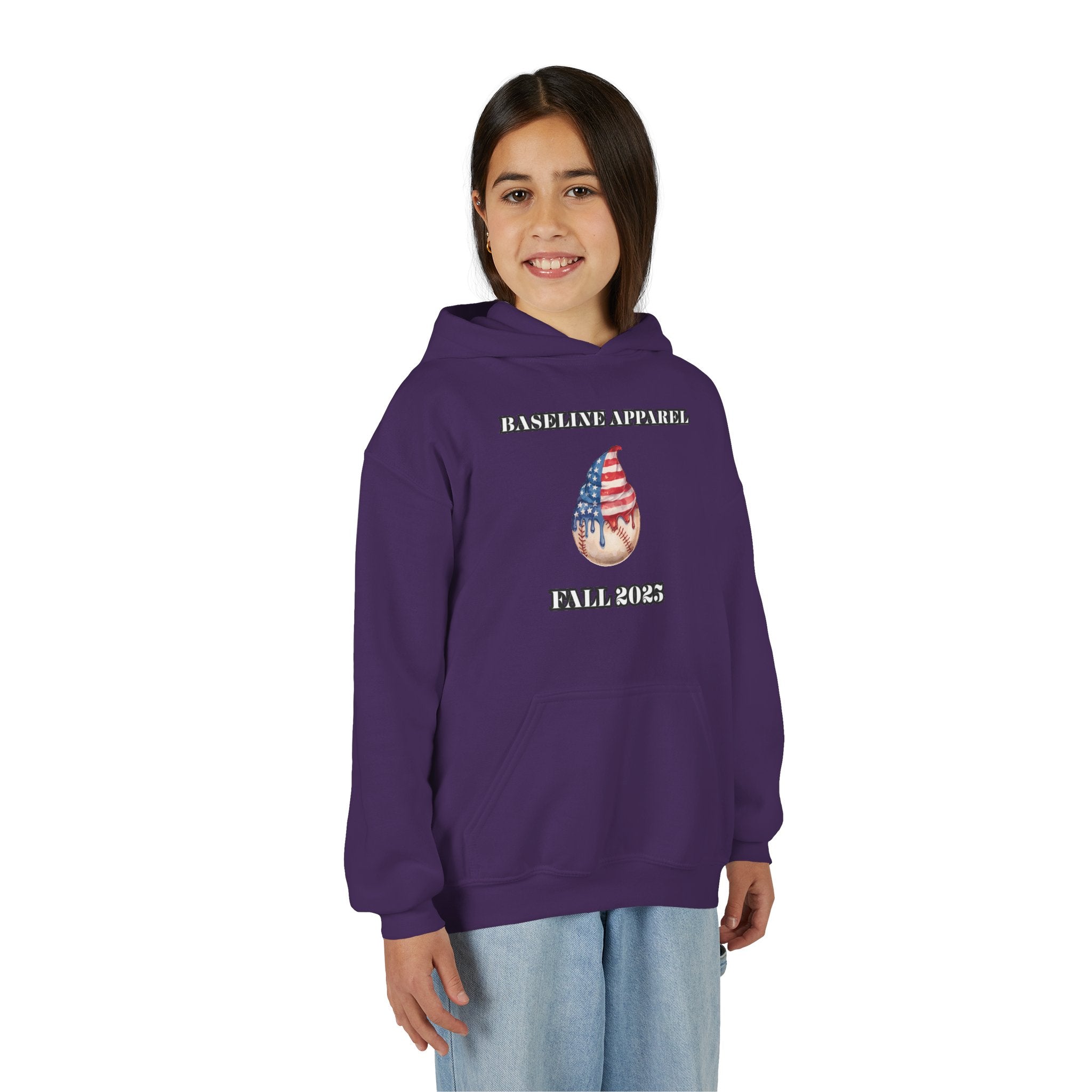 Ice Cream Baseball Youth Hoodie