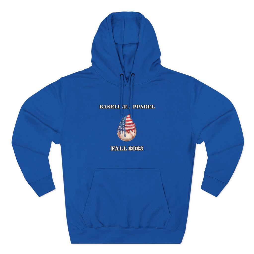 Ice Cream Baseball Adult Fleece Hoodie