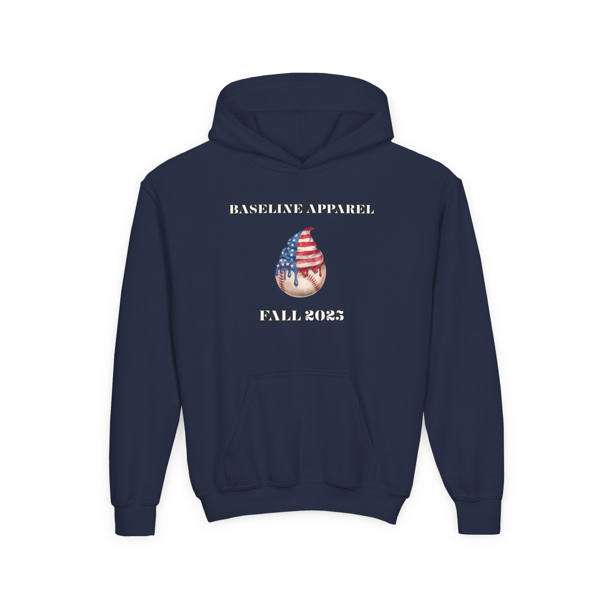 Ice Cream Baseball Youth Hoodie