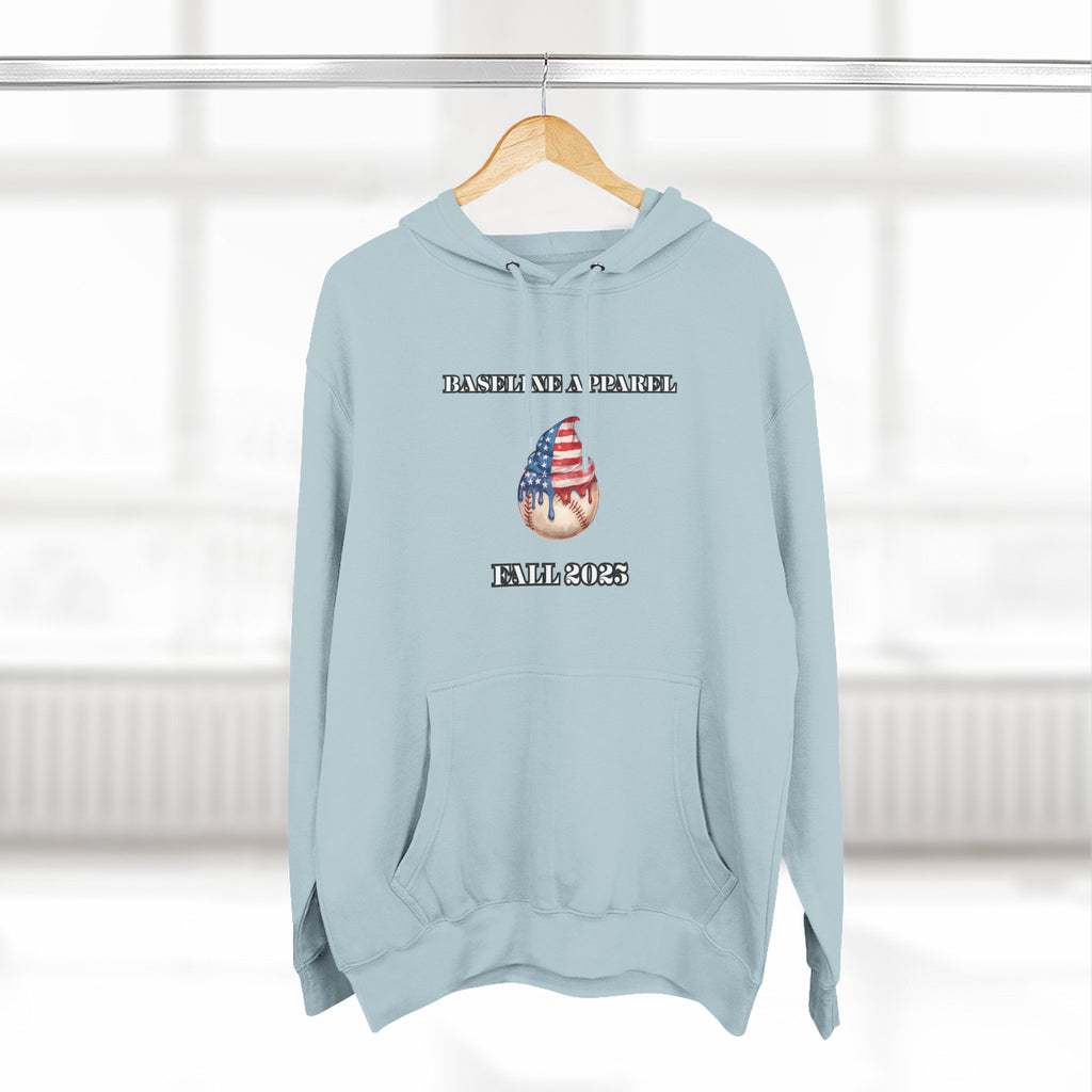 Ice Cream Baseball Adult Fleece Hoodie