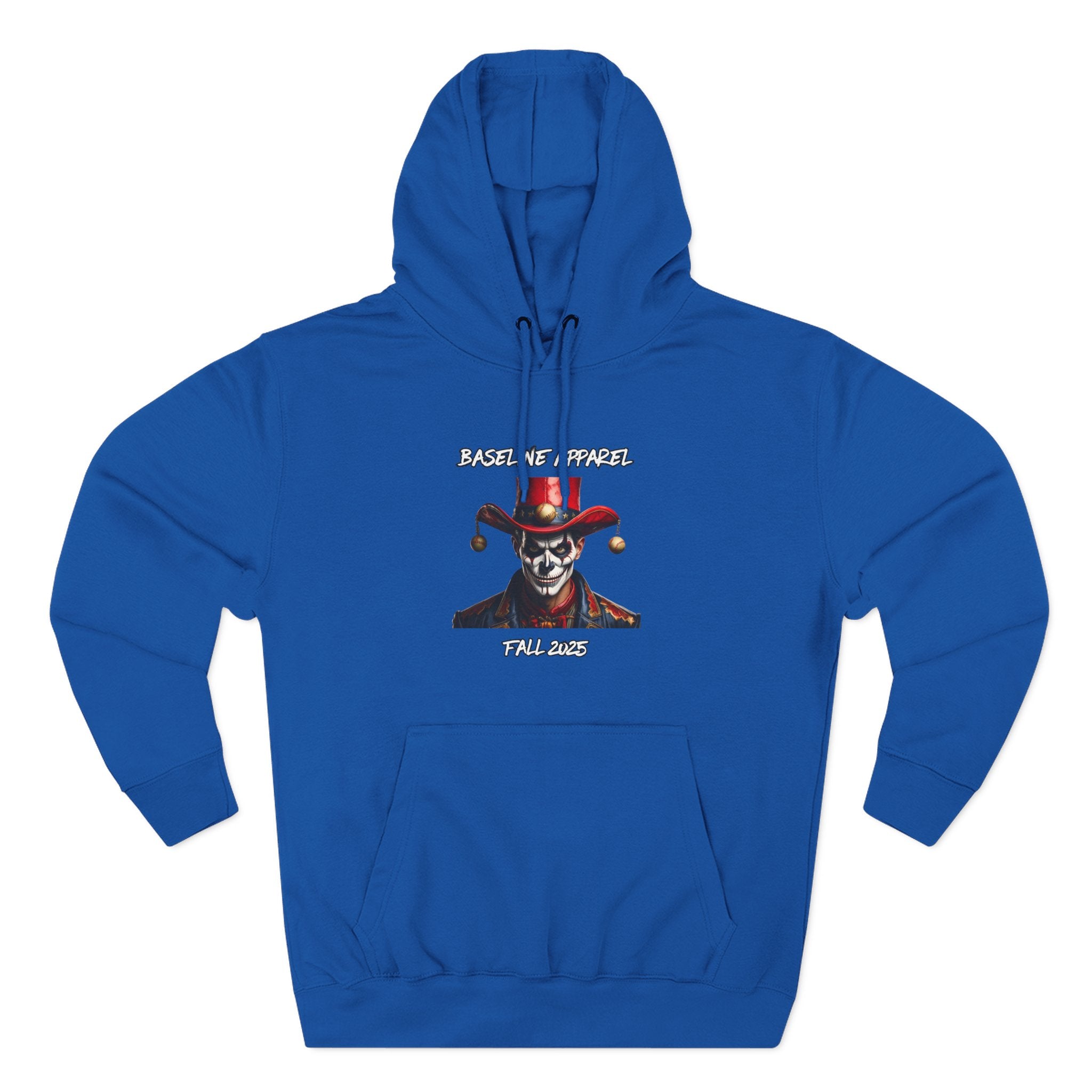 Joker Skull Adult Fleece Hoodie